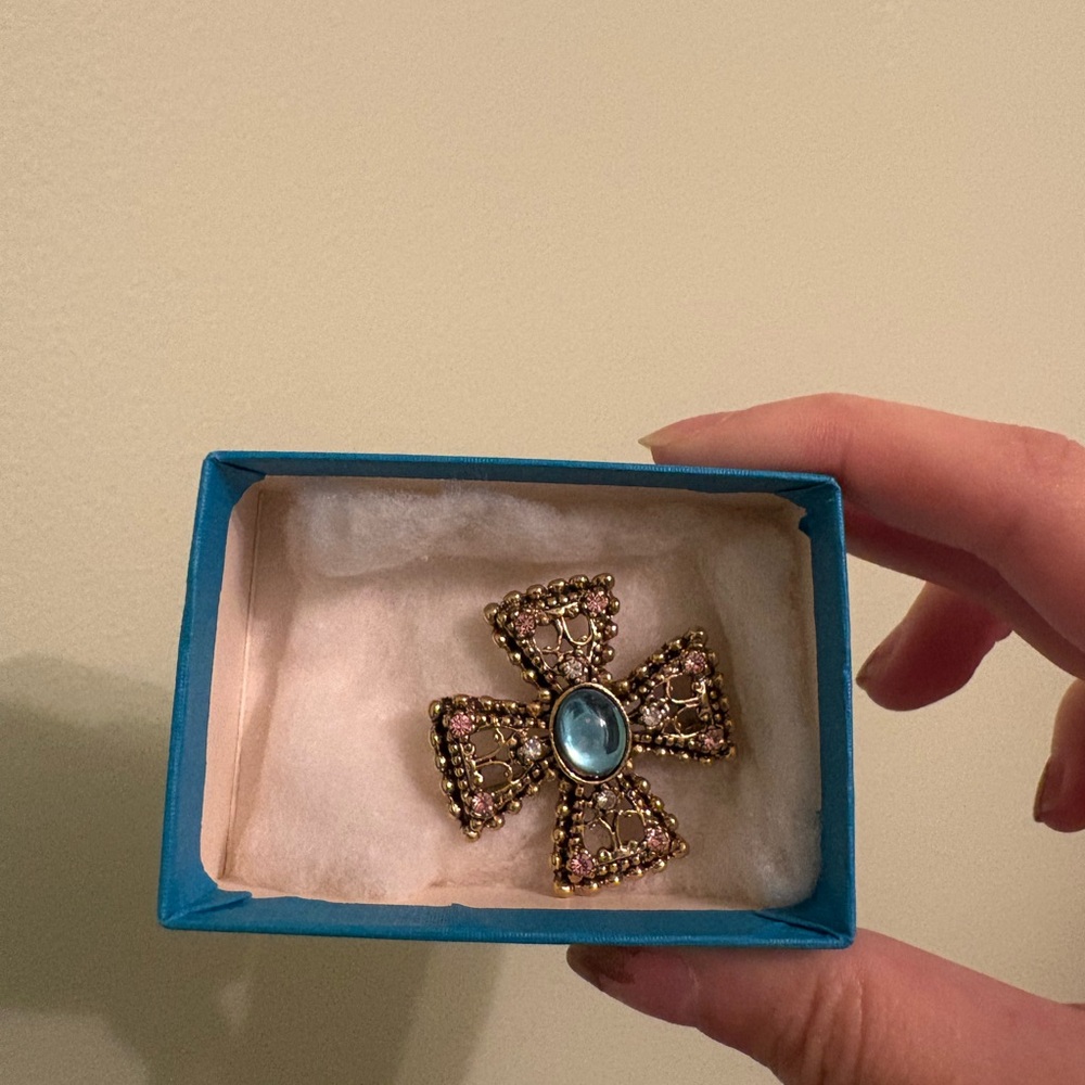 Vintage Maltese Style Brooch